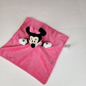 Minnie Mouse Disney Baby lovey security blanket Pink Small